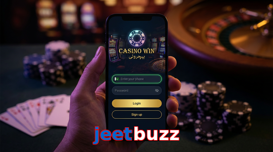 Main screen of Jeetbuzz login page for PK players
